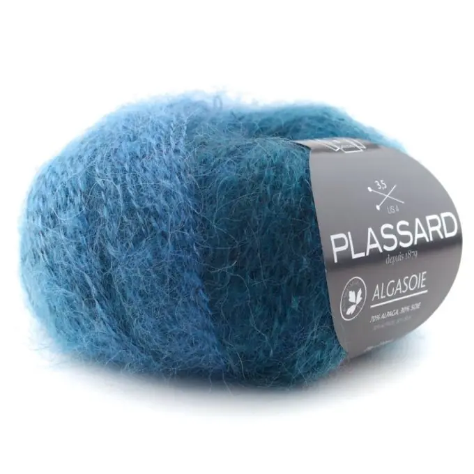 Strickgarn Algasoie Blau 210m Preiswert