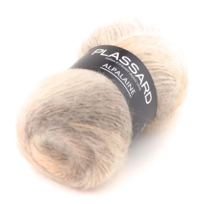 Strickgarn Alpalaine Beige Bunt 100m Expressversand