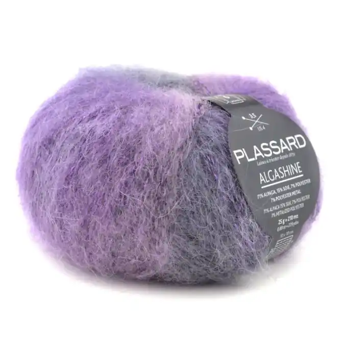 Günstig Strickgarn Algashine Flieder Bunt 210m