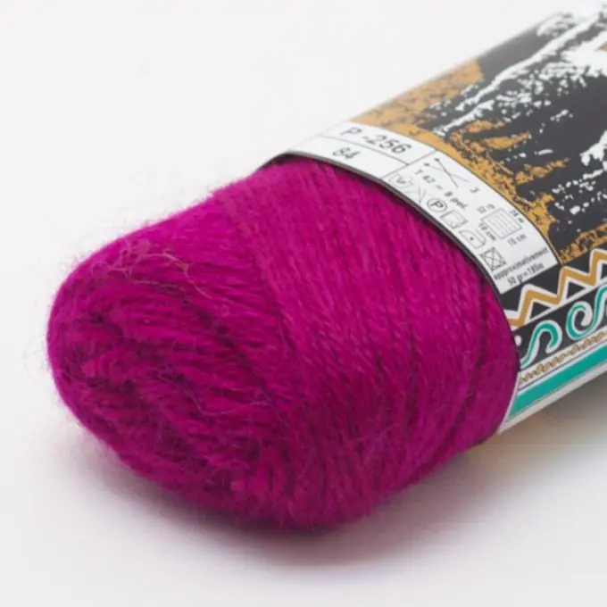 Neue Kollektion Strickgarn Alpaka Pink dunkel 180m