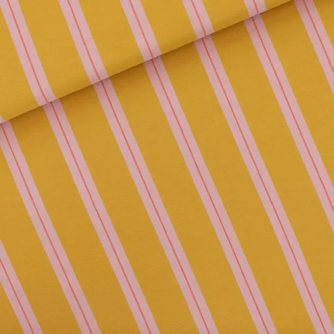 Weltweiter Versand French Terry Goldgelb/Hellrosa/Koralle – See You At Six