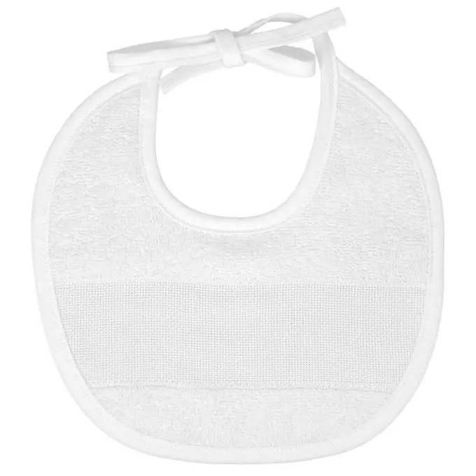 Lätzchen rund zum Besticken weiß Heute Kaufen