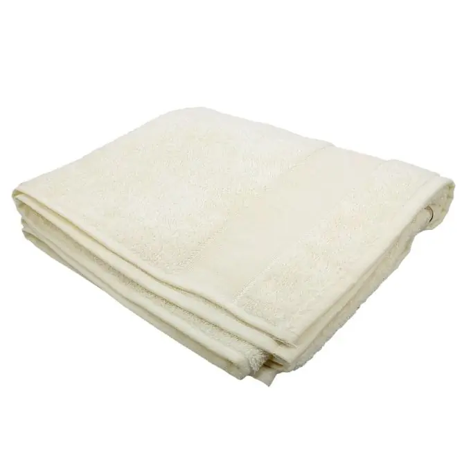 Finale Aktion Handtuch zum Besticken Ecru