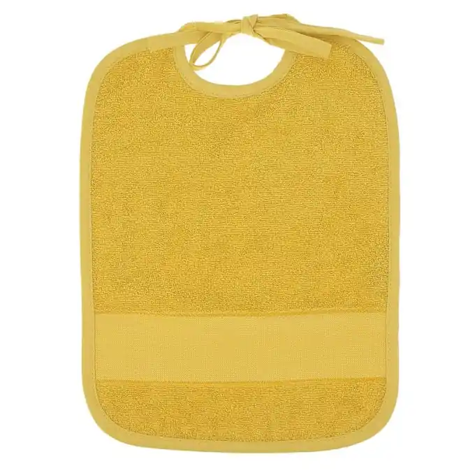 Lätzchen zum Besticken senfgelb Super-Preis