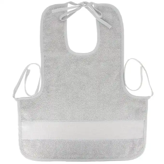 Lätzchen zum Besticken grau Markenware