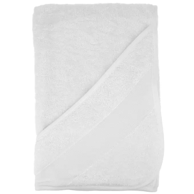 Baby-Handtuch mit Kapuze, weiß Echt