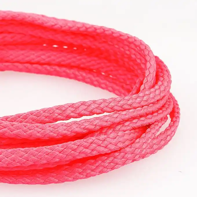 Kordel Polyester 5mm Rosa Neon Highlight