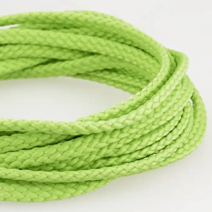 Zertifiziert Kordel Polyester 5mm Salbeigrün