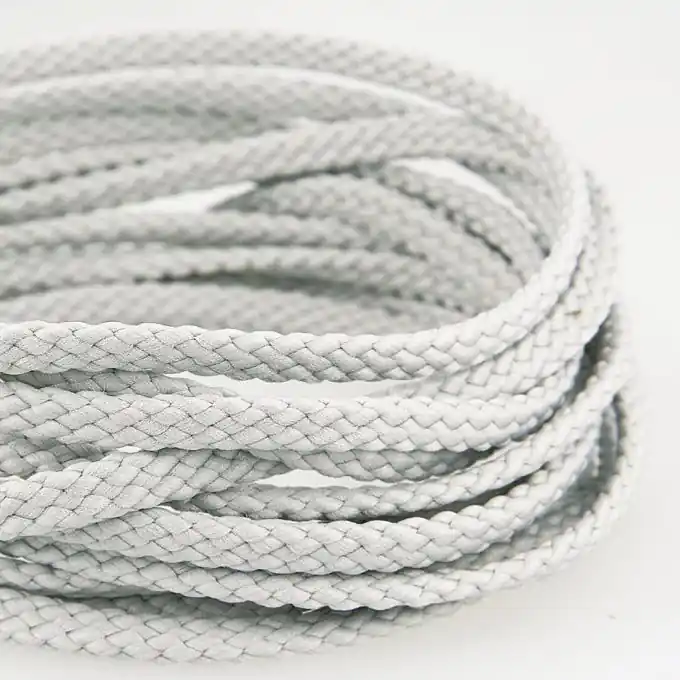 Großhandel Kordel Polyester 5mm Hellgrau