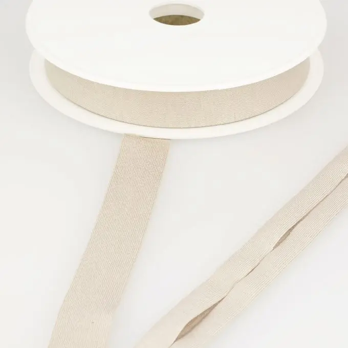 Schrägband Jersey viskose dehnbar 20mm Grau/Beige Nur Heute