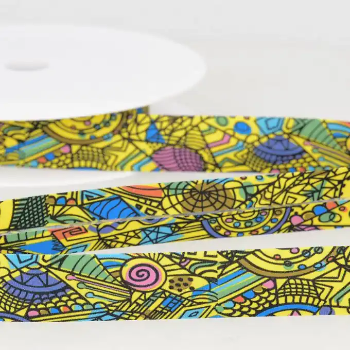 Echt Schrägband Wax 20mm Gelb