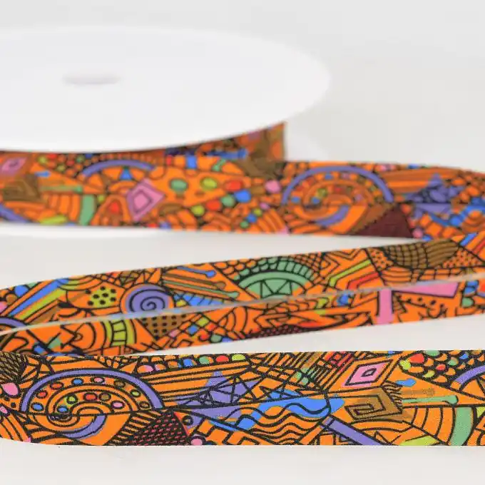 Ausverkauf Schrägband Wax 20mm Orange