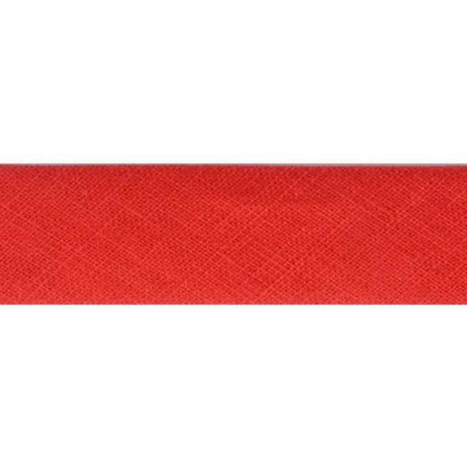 Bestseller Schrägband gefaltet Leinen 20mm Rot