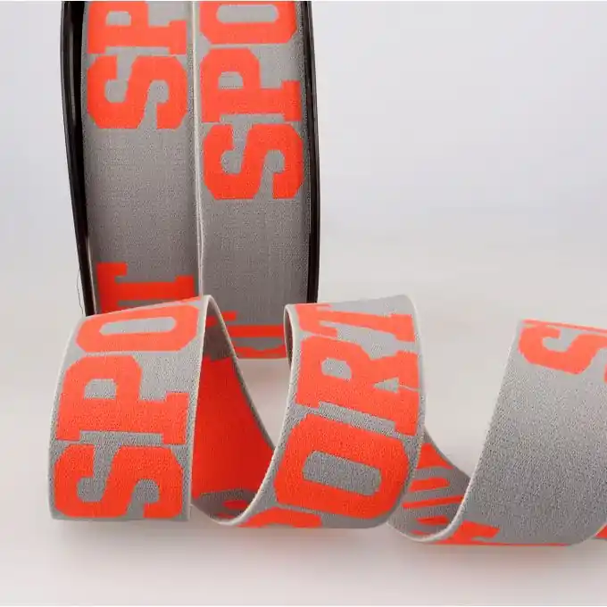 Gummiband 32mm Sport Koralle/Grau Neue Kollektion