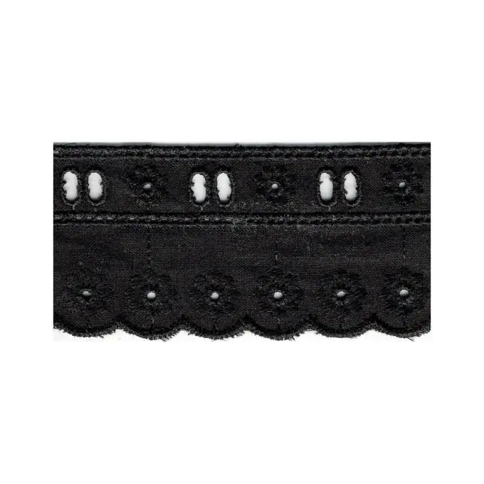 Band Broderie Anglaise Schlaufen Schwarz 40mm Sofort Bestellen