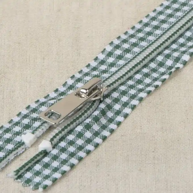 Vichy-Muster Verschluss für Kleidung und Taschen – 20cm Zertifiziert