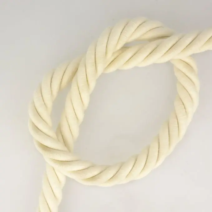 Baumwollkordel Strandtasche 25mm Ecru Kostenloser Rückversand