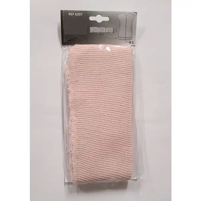 Rippstrickbund für Jacken: 69x8cm, rosa Sonderaktion