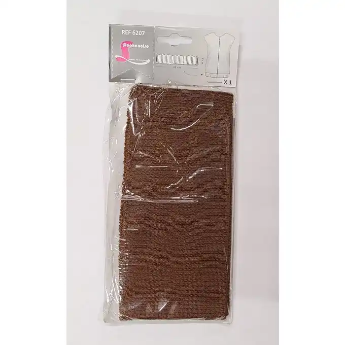 Nur Für Kurze Zeit Rippstrickbund für Jacken, Pullover & Accessoires – braun