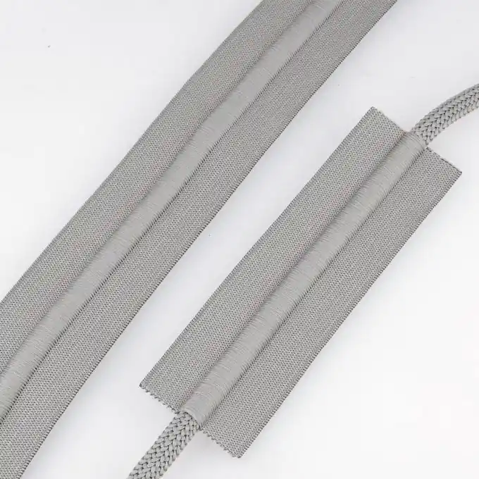 Jetzt Kaufen Gummiband mit Kordel 38mm Hellgrau