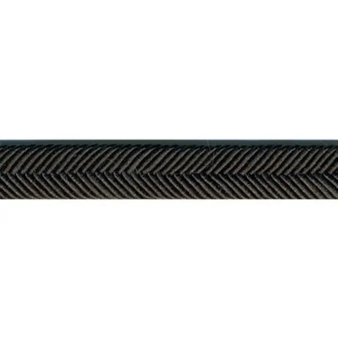 Doppelte Borte Zickzack Schwarz Top-Preis