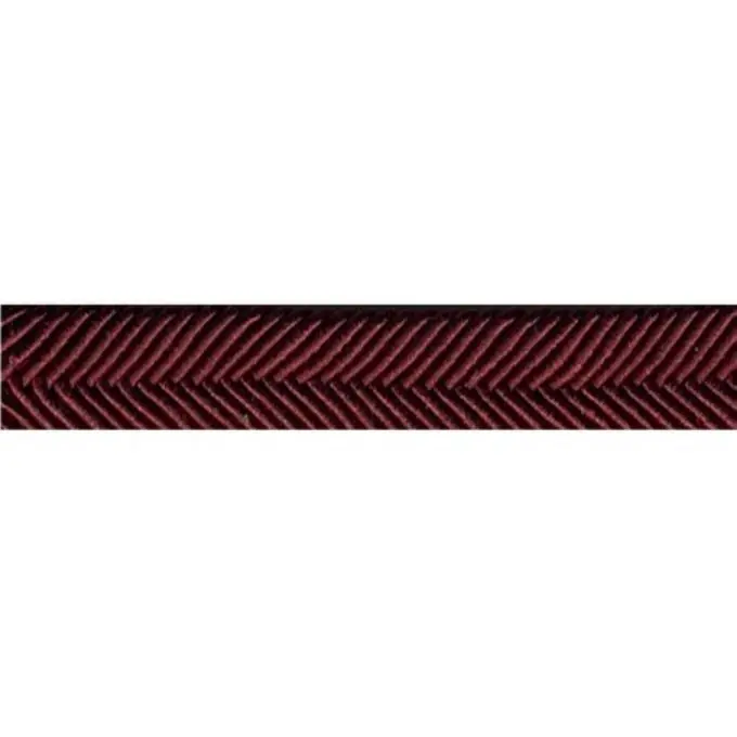 Mega-Angebot Doppelte Borte Zickzack Weinrot