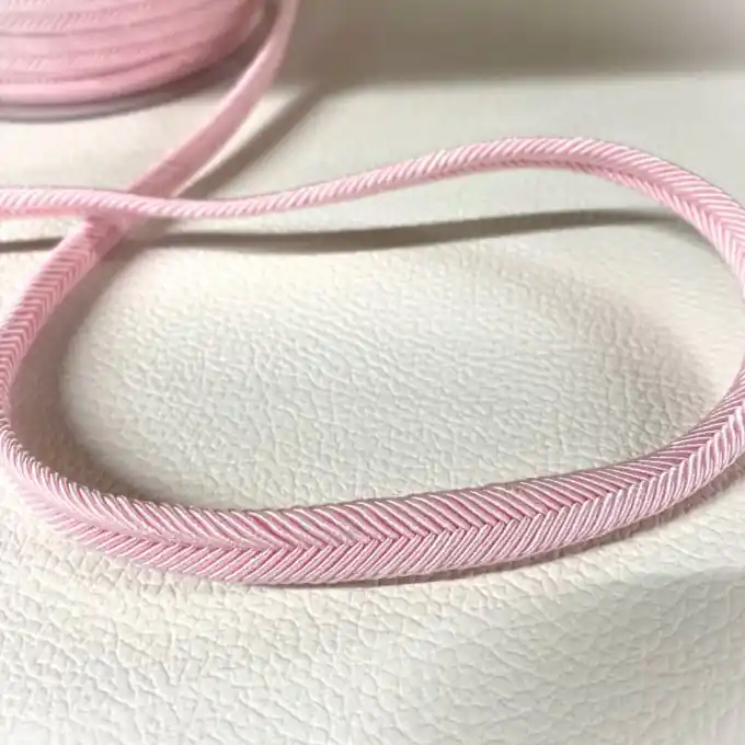 Doppelte Borte Zickzack Blassrosa Heute Kaufen