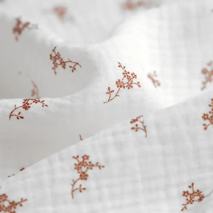 Kostenfreie Lieferung Musselin Blumen Ecru