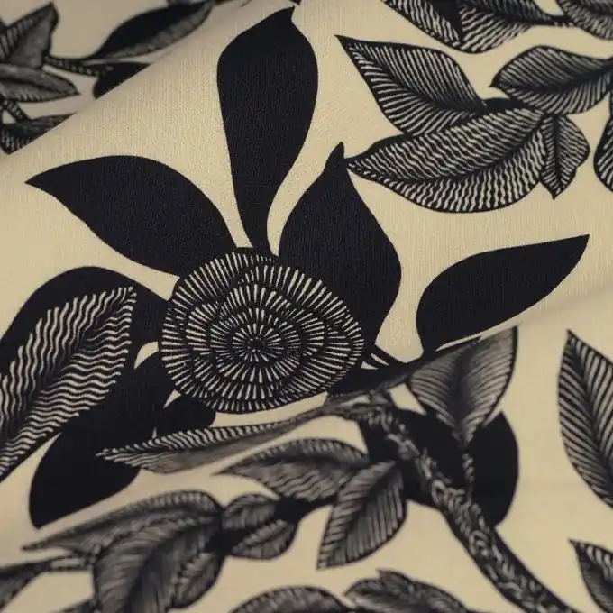 Direktkauf Dicker Baumwollstoff Camélia beige