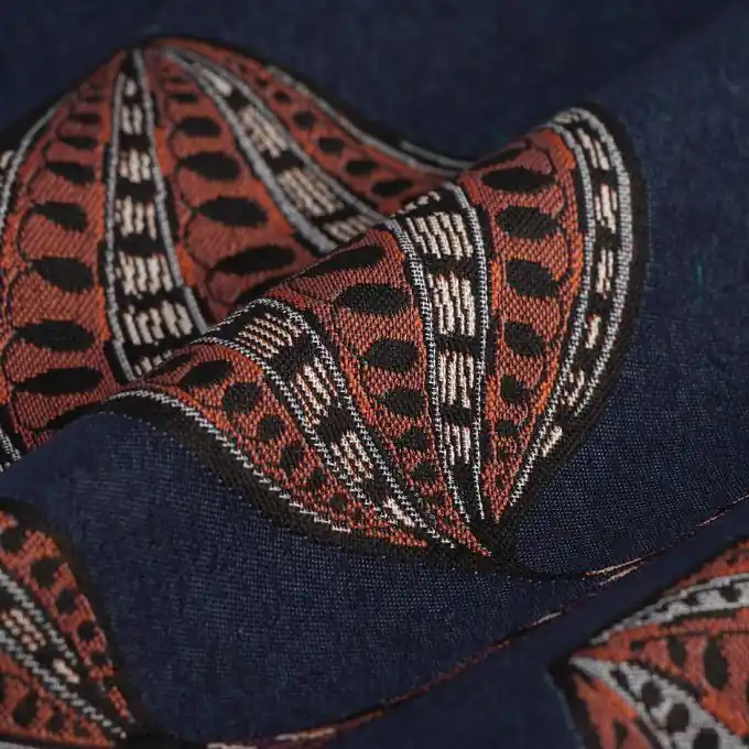 Dicker Dekostoff Fancy Cacao Nachtblau Im Trend