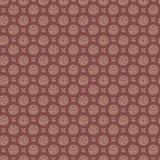 Stoff aus Viskosekrepp mit Schokoladen-Geometrie-Muster Knallerangebot