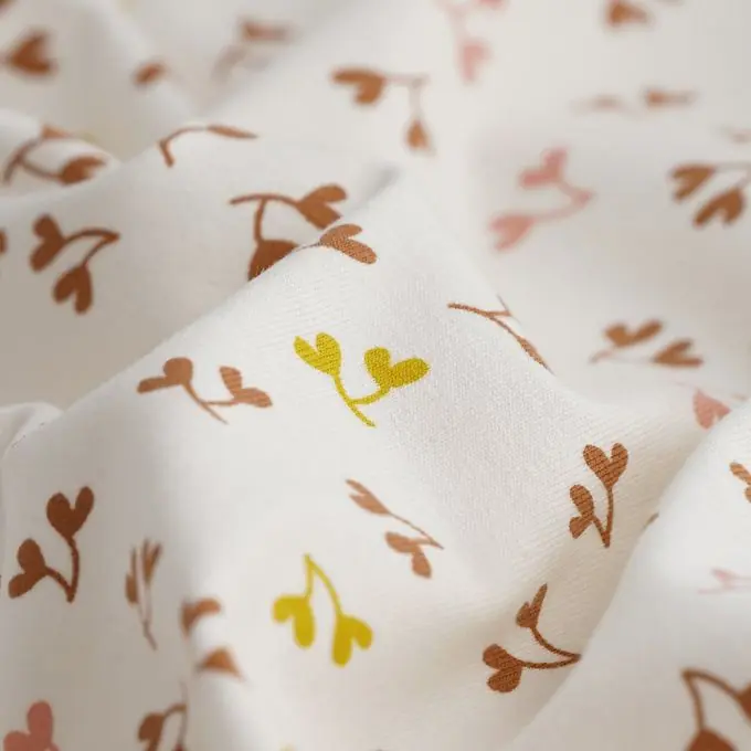 Baumwolljersey Herzen Ecru Garantierte Lieferung