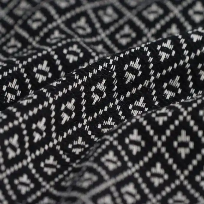 Kracherpreis Jacquard Rauten schwarz