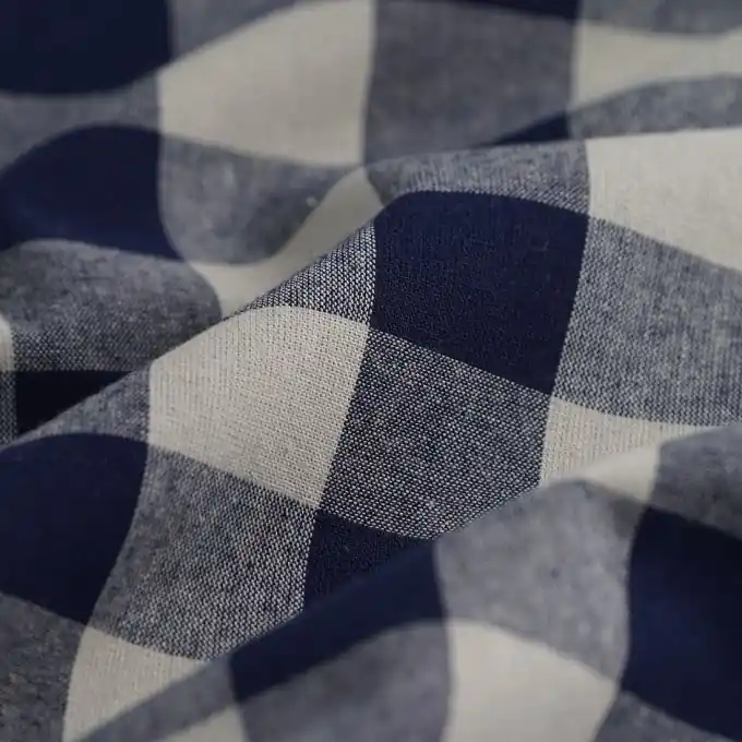 Karostoff Ecru/Blau Wochenendangebot