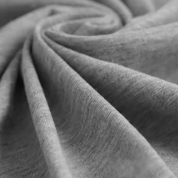 Sonderaktion Jersey Baumwolle Polyester grau meliert