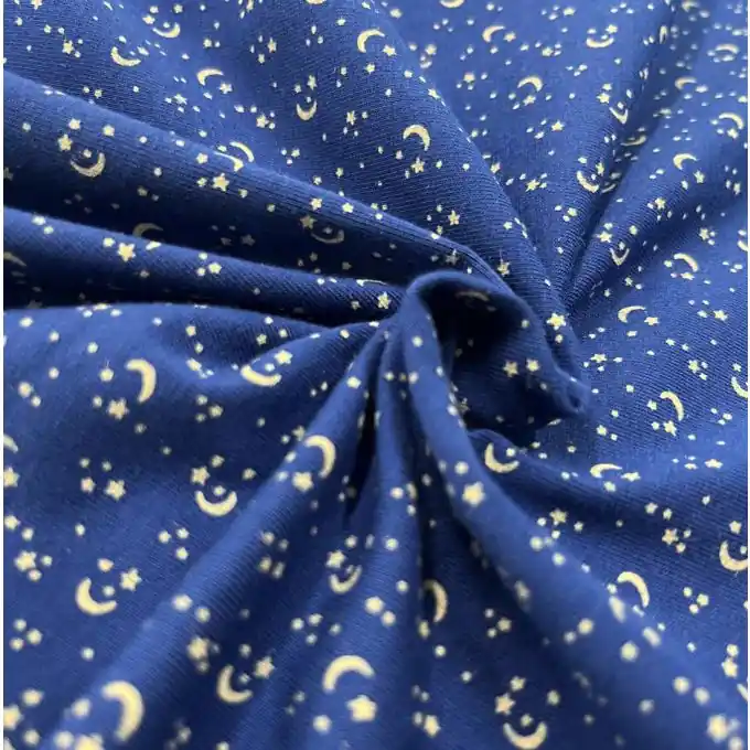 Baumwolljersey Sternennacht blau Jetzt Zugreifen