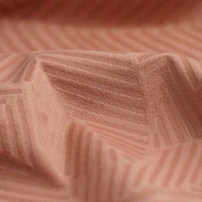 Neuheit Samtstoff Blätter zartrosa