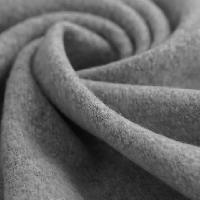 Original Polyester-Jersey grau meliert