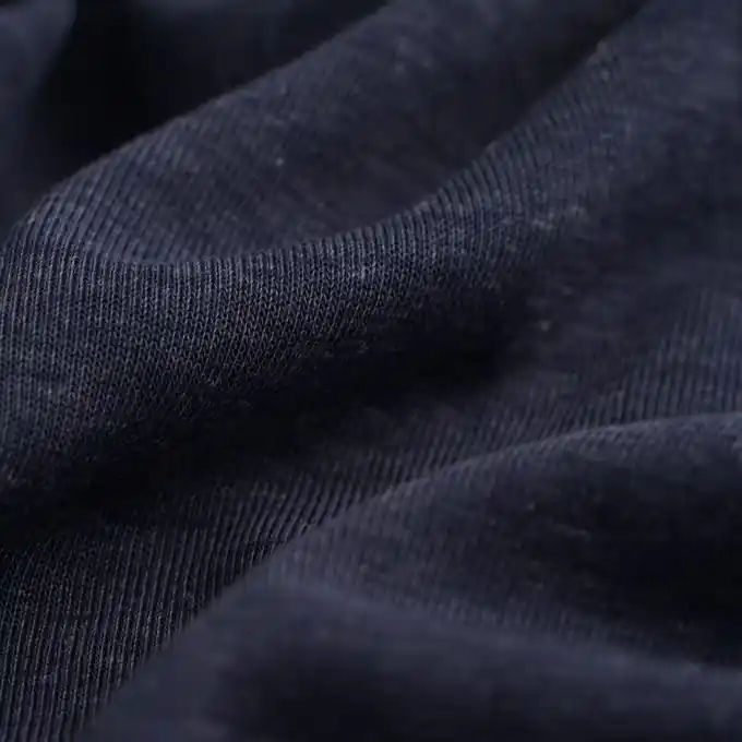 Jersey Baumwolle und Polyester marineblau Original