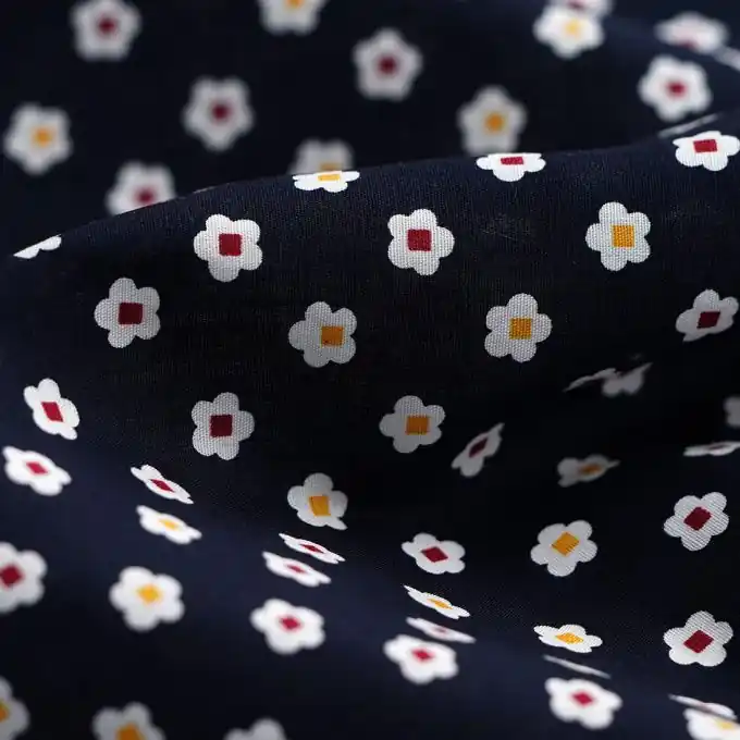 Online Kaufen Baumwoll-Popeline Immergrün marineblau