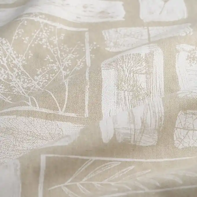 Begrenztes Angebot Dicker Baumwollstoff Leinenlook Kräuter