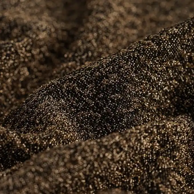 Must-Have Polyester-Stoff Stretch Crush schwarz gold