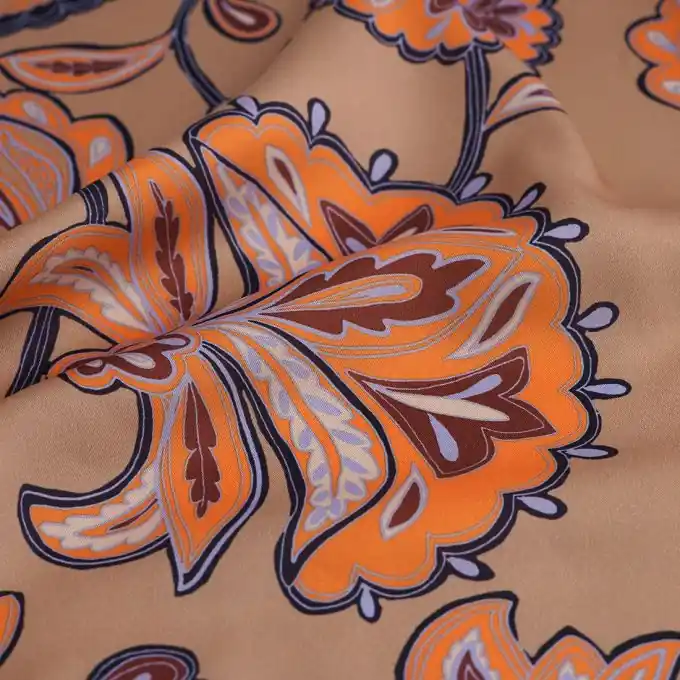 Jetzt Kaufen Twill recyceltes Polyester Indien Beige