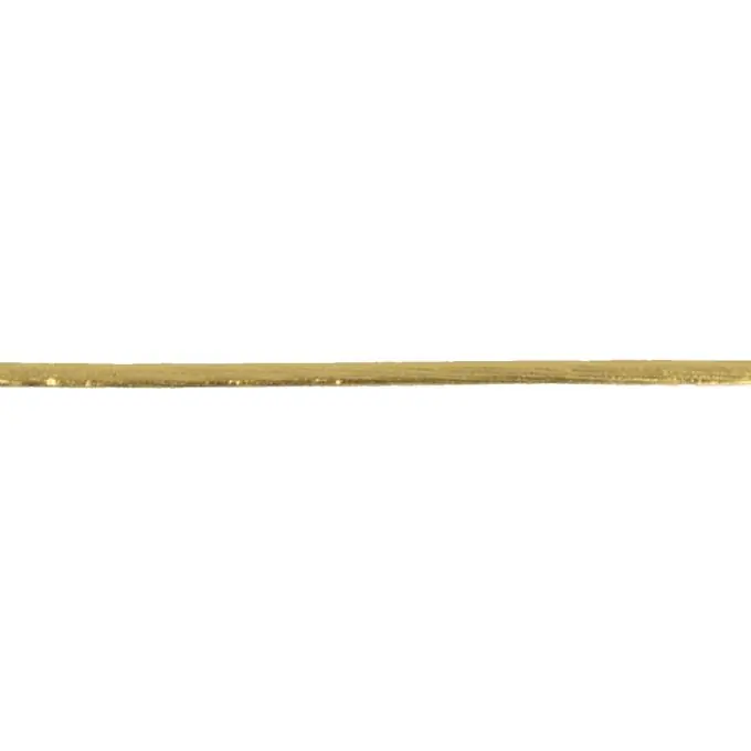 Neuheit Schnürsenkel Kunstleder 3mm Gold Meterware