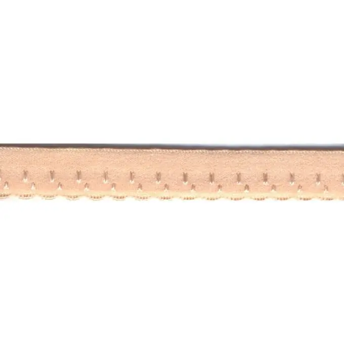 Heißes Angebot Gummiband für Lingerie gewellt 11mm Nude