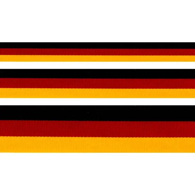 Band Deutsche Flagge 15mm Schwarz/Rot/Gelb Direkt Vom Hersteller
