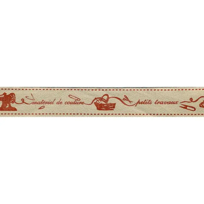 Heute Kaufen Band Taupe Thema Nähen Rot 15mm