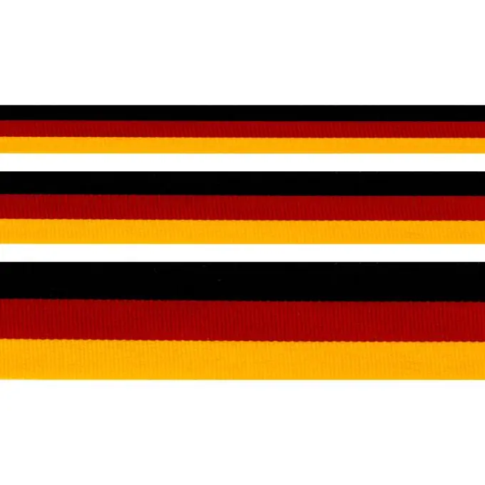 Heißes Angebot Band Deutsche Flagge 25mm Schwarz/Rot/Gelb
