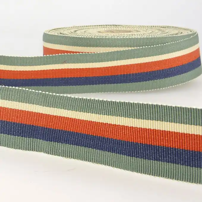 Grobkörniges Band Streifen Lindgrün Bunt 25mm Meistverkauft