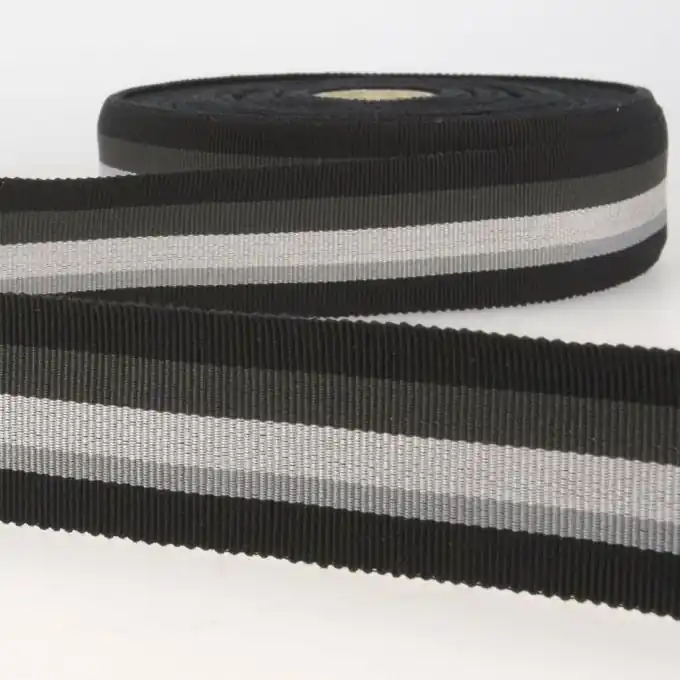 Gleich Bestellen Grobkörniges Band Streifen Grau 35mm